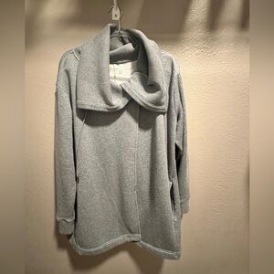 Zella Soft Gray Cowl Neck Jacket